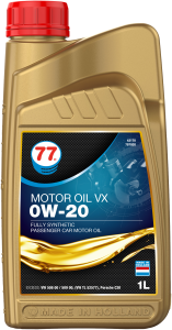 77 LUBRICANTS MOTOR OIL VX 0W-20 1L